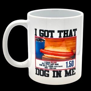 Funny Costco Hot Dog Coffee Mug Novelty Meme Gift New